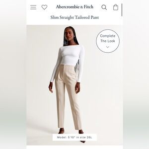 Abercrombie tailored pants 27 short